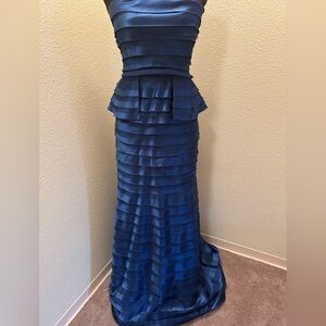 BCBGMaxAzria Midnight Blue Layered Maxi Dress